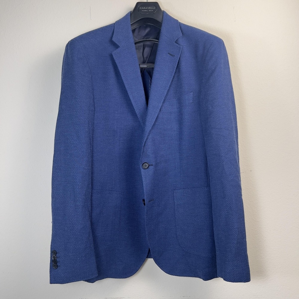 Rodd & Gunn Sport Coat Mens L Blue Wool Tweed Single Breasted Blazer Marlane